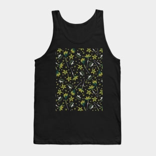 Crocus flower green Tank Top